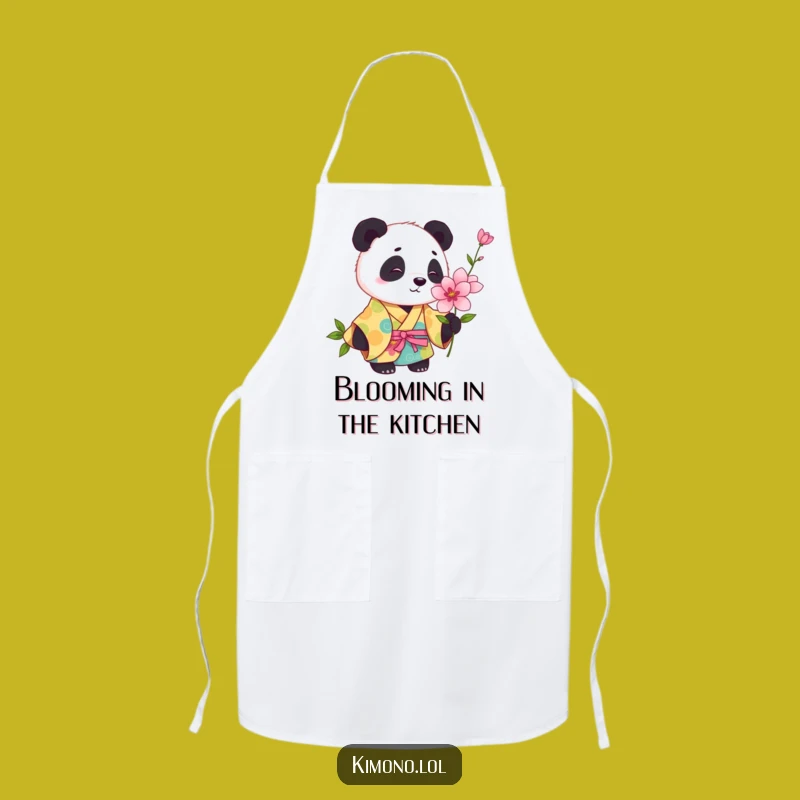 Funny Panda Kimono Apron: Kitchen Playfulness, Humorous Chef Gift