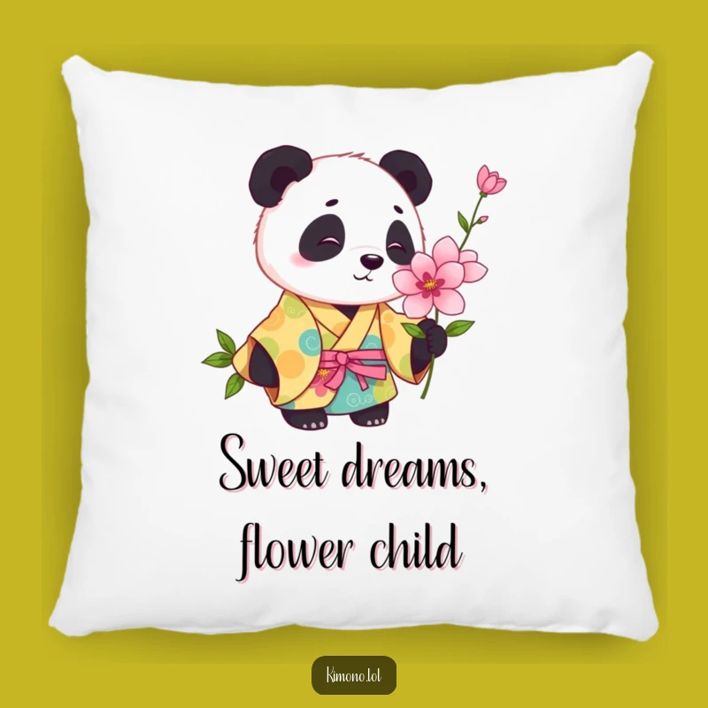 Funny Panda Kimono Pillow: Cozy Playful Cushion, Humorous Decor Gift