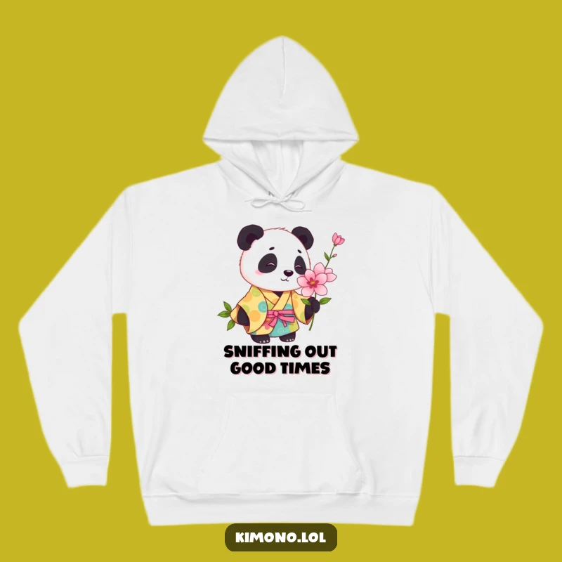 Cozy Funny Panda Kimono Hoodie: Playful & Warm, Humorous Comfort Gift