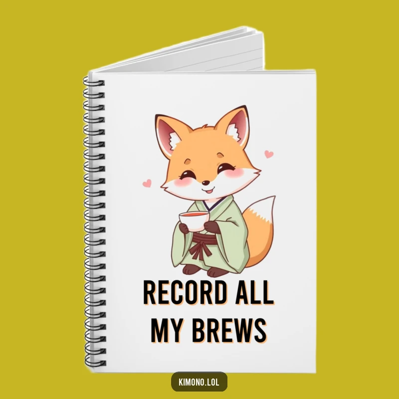 Funny Fox Kimono Notebook: Journal Your Calm, Humorous Stationery Gift
