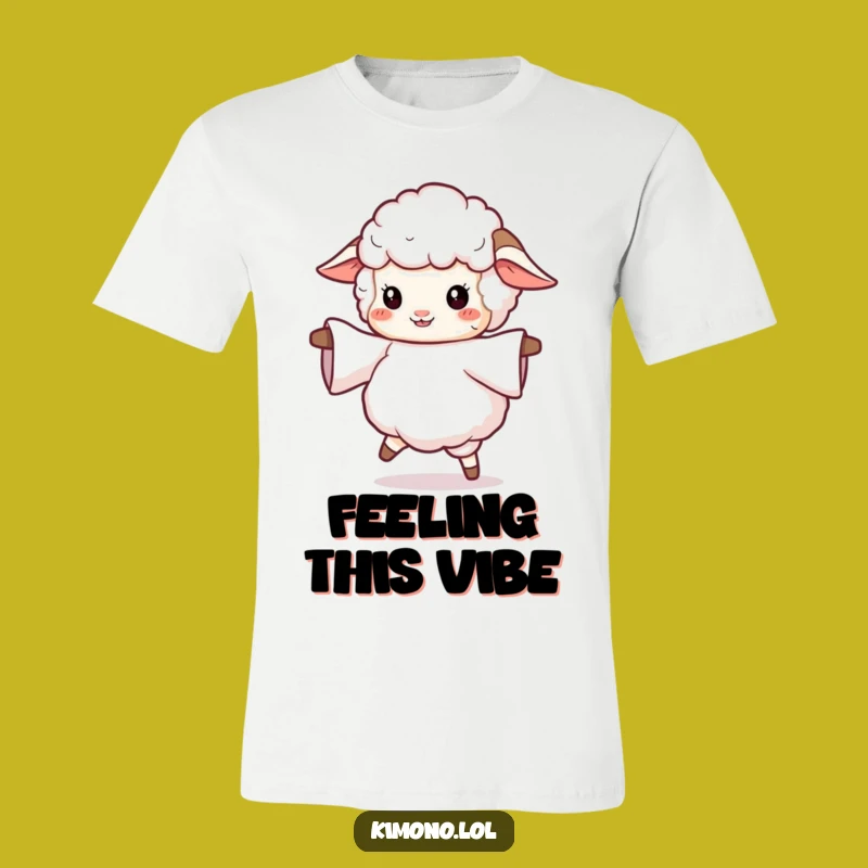 Funny Sheep Twirling Sleeve T-Shirt: Express Yourself with Joy!